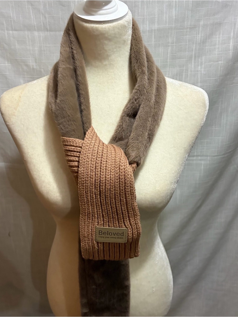 Beloved Faux Fur Scarf NWOT